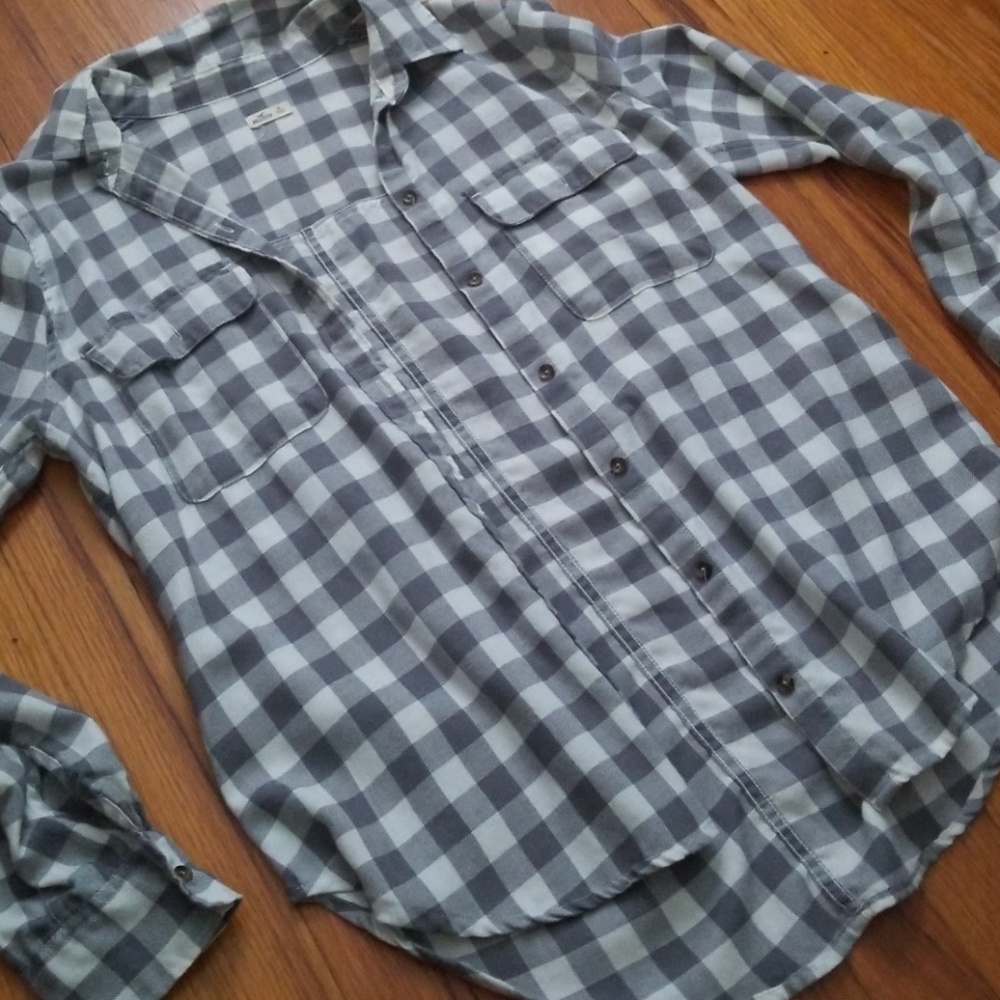 Hollister flannel long sleeve shirt